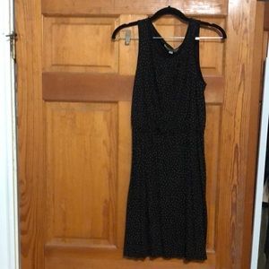 Loft navy and pink dress